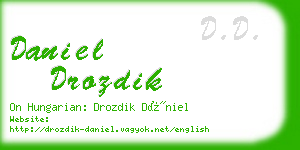 daniel drozdik business card